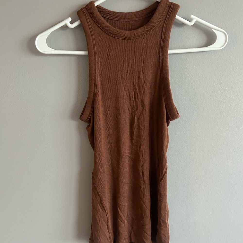 lululemon athletica Brown Tank Top